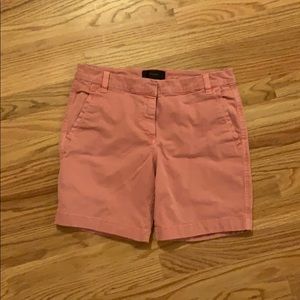 Pink Jcrew denim shorts